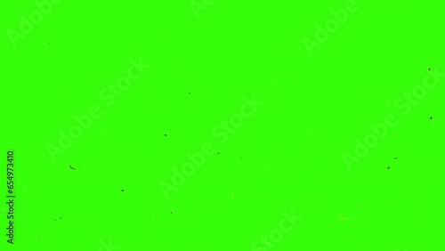 Confetti isolated on green screen. Confetti background transparent footage.
