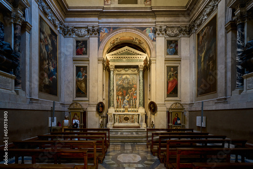 Cappella Paolina at baroque church of Santa Maria Maggiore in Rome, Italy photo