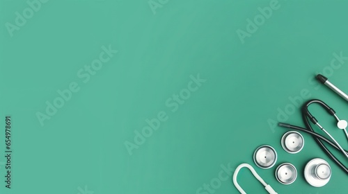Pills and medical equiupments including stethoscope