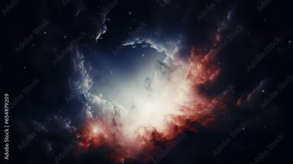 Fototapeta premium nebula gas cloud in deep outer space