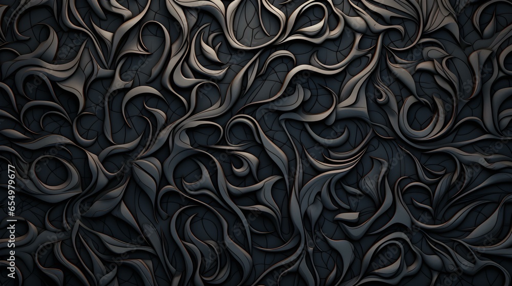 Abstract Background of intricate Patterns in anthracite Colors. Antique Wallpaper Abstract Background of intricate Patterns in anthracite Colors. Antique Wallpaper