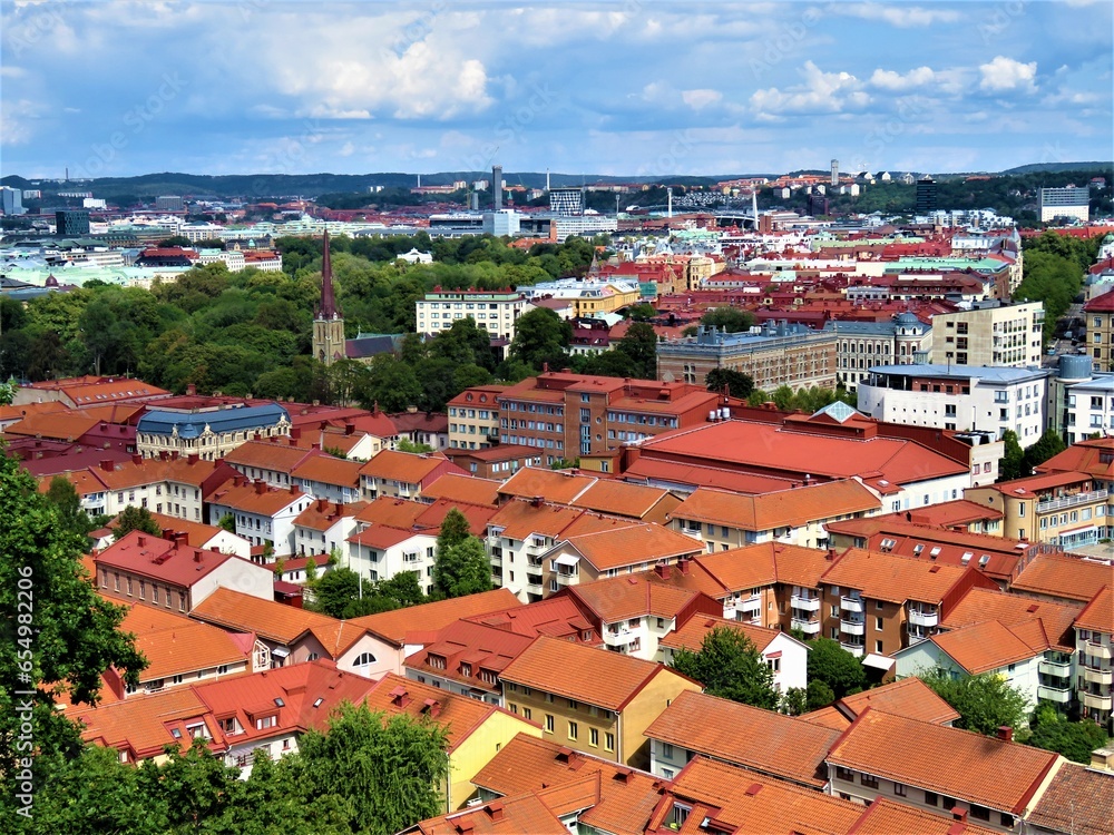 Roofs of Gothenburg (Göteborg), Sweden