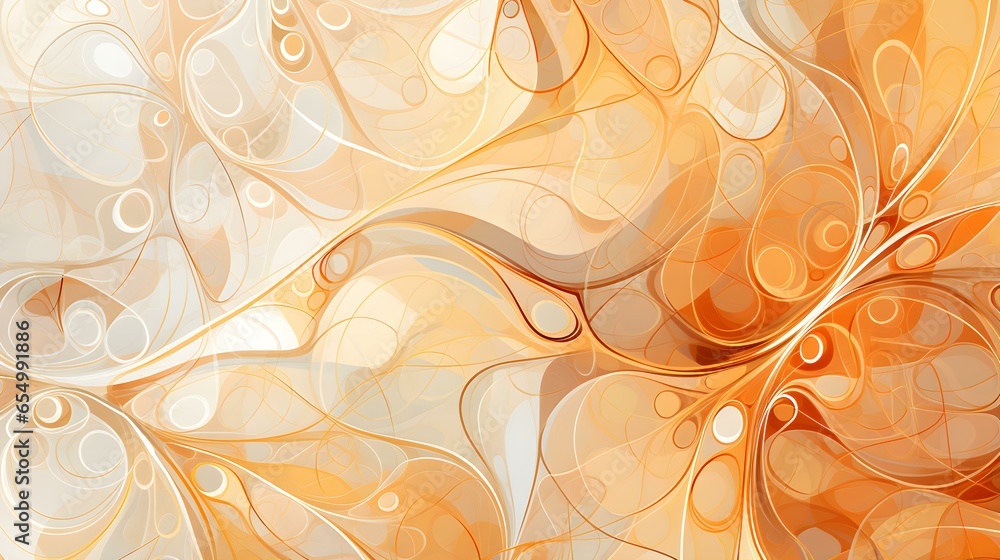 Abstract Background of intricate Patterns in light orange Colors. Antique Wallpaper Abstract Background of intricate Patterns in light orange Colors. Antique Wallpaper