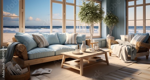 Living room, generative ai © progressman