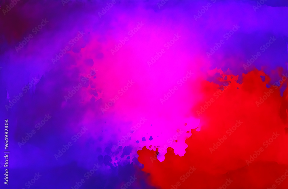 Dark blue purple red abstract background, generative Ai