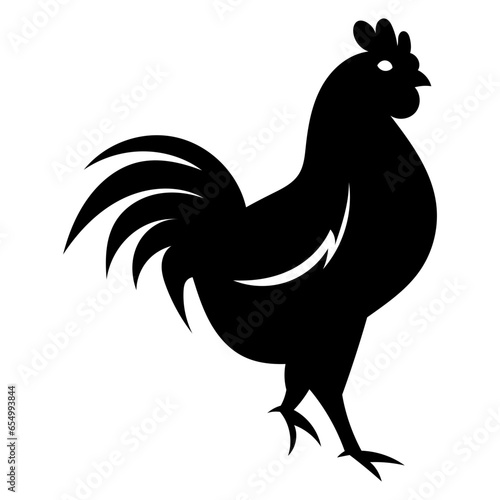 chicken silhouette vector graphic