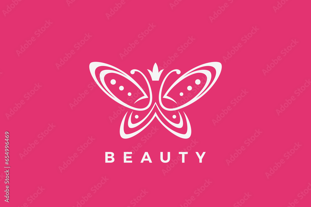 Butterfly Logo Elegant Beauty Fashion Luxury Jewelry Design Vector template. Cosmetics Brand Logotype concept icon. Butterfly Logo Elegant Beauty Fashion Luxury Jewelry Design Vector template. Cosmetics Brand Logotype concept icon.