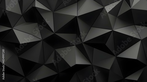Abstract Background of triangular Patterns in anthracite Colors. Low Poly Wallpaper