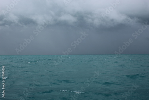 Storms over the Caribbean, south of the Florida Keys