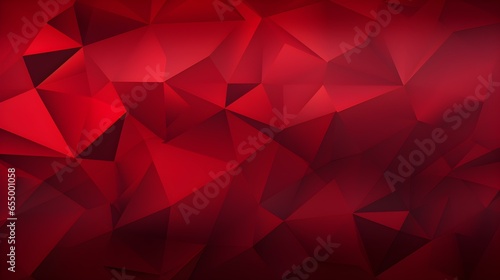 Abstract Background of triangular Patterns in dark red Colors. Low Poly Wallpaper