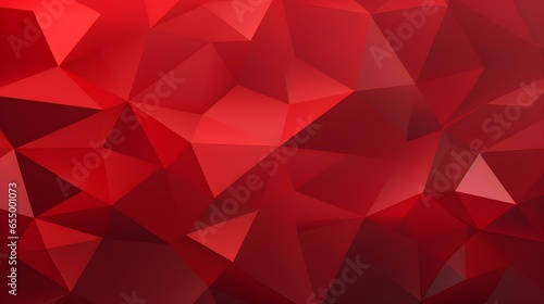 Abstract Background of triangular Patterns in dark red Colors. Low Poly Wallpaper
