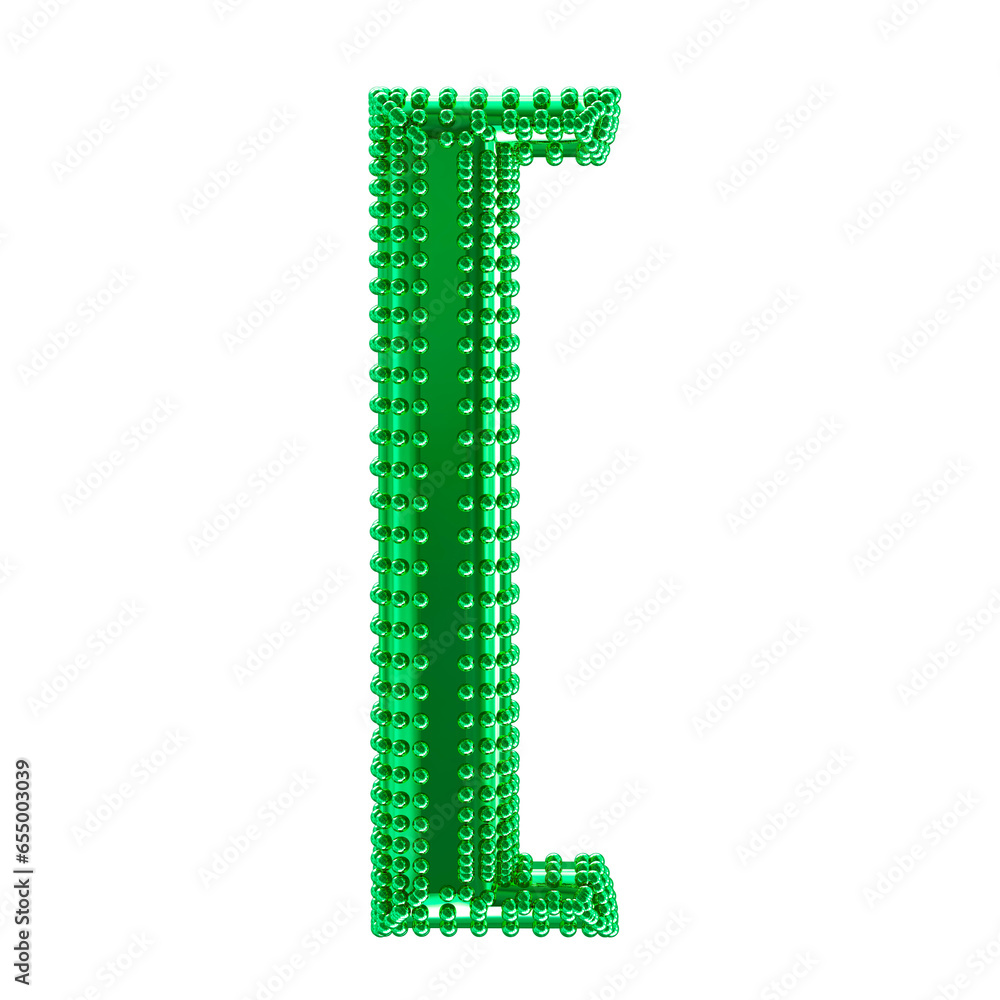 Small spheres on the green symbol Small spheres on the green symbol