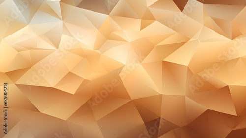 Abstract Background of triangular Patterns in light brown Colors. Low Poly Wallpaper