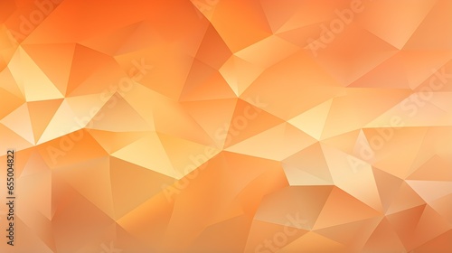 Abstract Background of triangular Patterns in light orange Colors. Low Poly Wallpaper