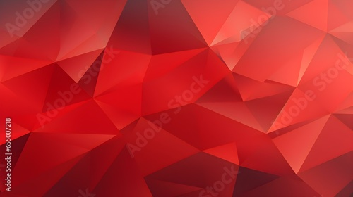 Abstract Background of triangular Patterns in red Colors. Low Poly Wallpaper