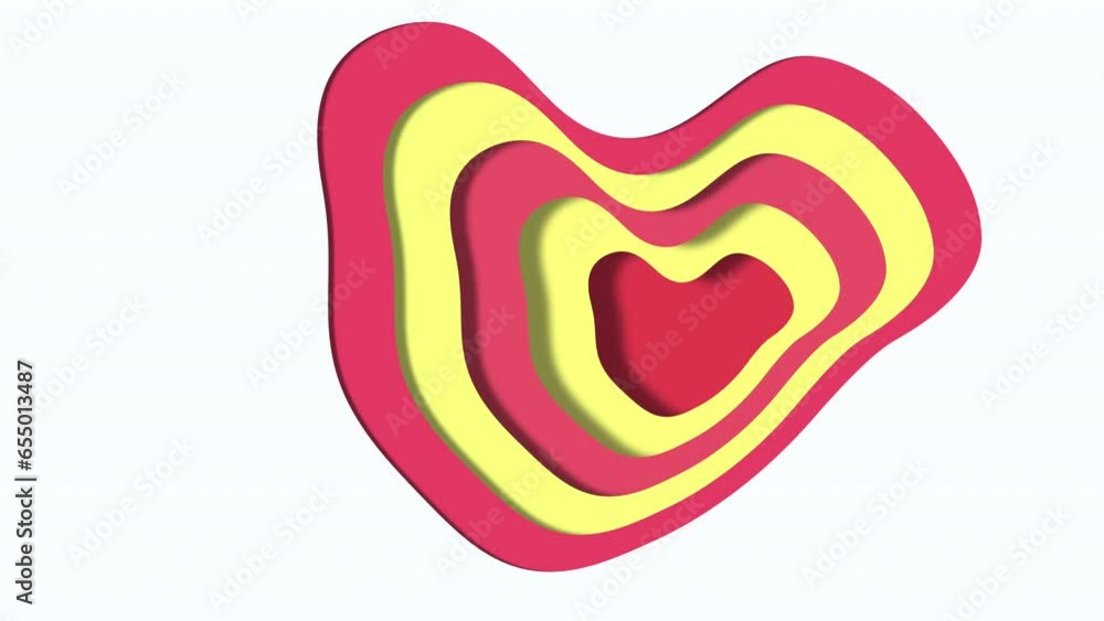 A heart shaped symbol crafted with vibrant red and yellow stripes conveys love and affection in a visually appealing manner A heart shaped symbol crafted with vibrant red and yellow stripes conveys love and affection in a visually appealing manner