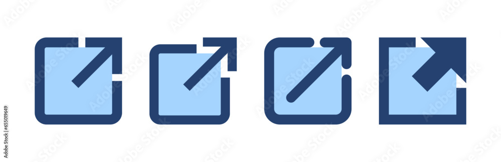 External link icon vector. link sign and symbol. hyperlink symbol External link icon vector. link sign and symbol. hyperlink symbol