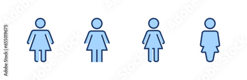 Female icon vector. woman sign and symbol