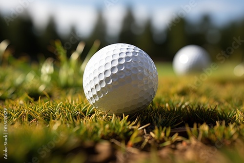 Precision in Perspective: A Close-Up Examination of a Golf Ball
