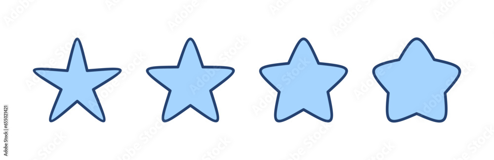Star icon vector. rating sign and symbol. favourite star icon Star icon vector. rating sign and symbol. favourite star icon