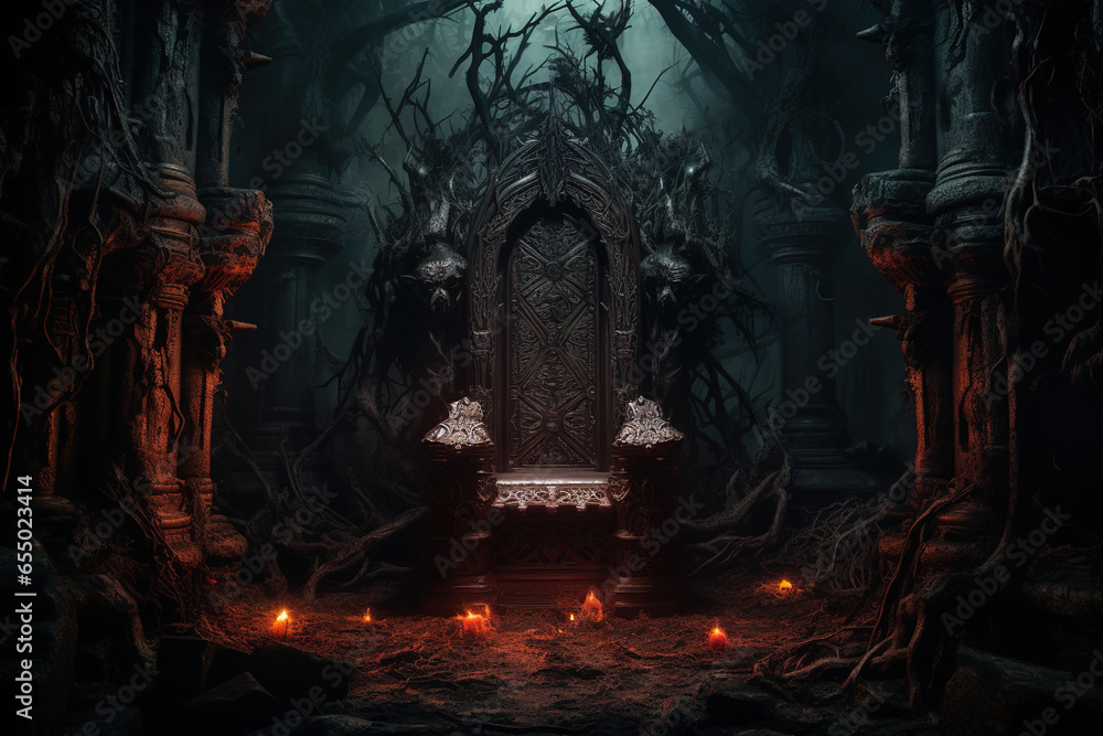 Obraz premium Haunted Throne