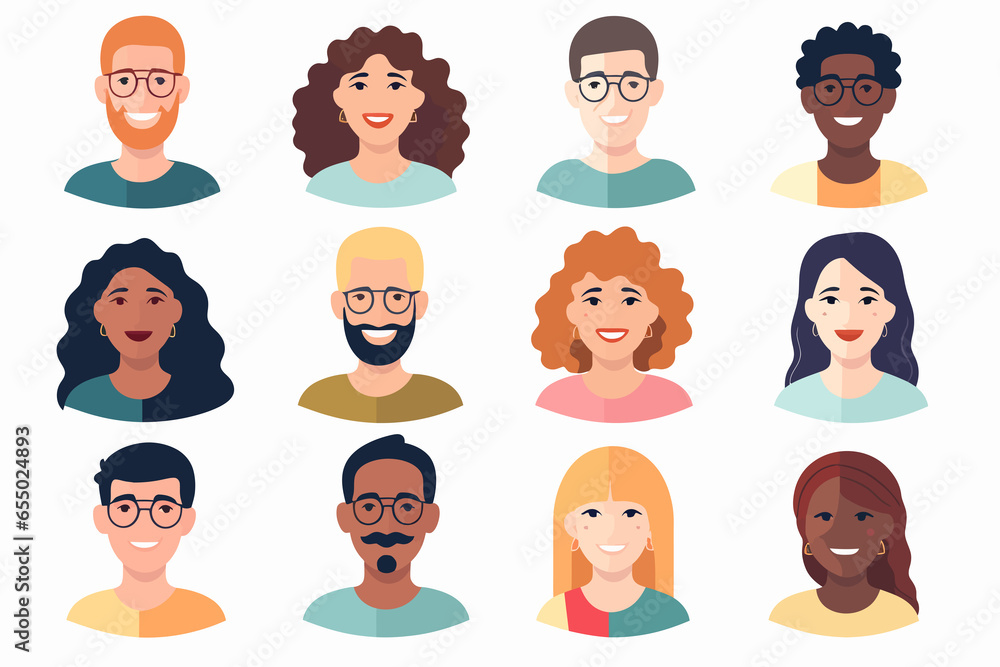 inclusive group of people on video call vector isolated vector style illustration inclusive group of people on video call vector isolated vector style illustration