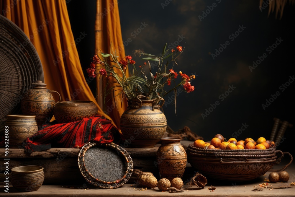 African themed background stock photo