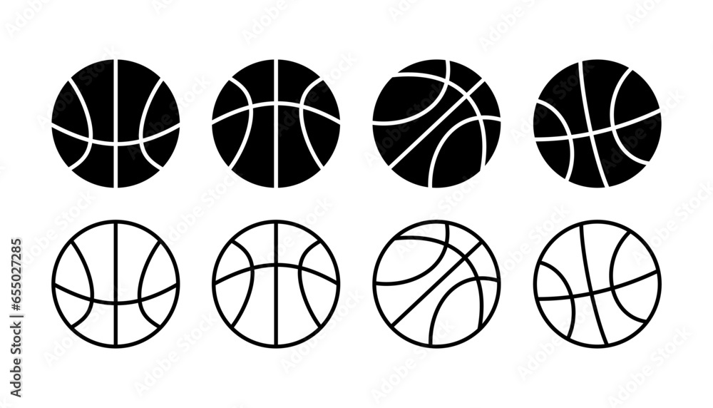 Basketball icon vector. basketball logo vector icon