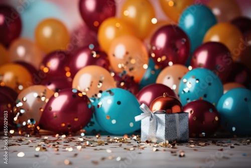 Party themed background stock photo