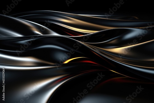 Pure black abstract shiny background stock photo