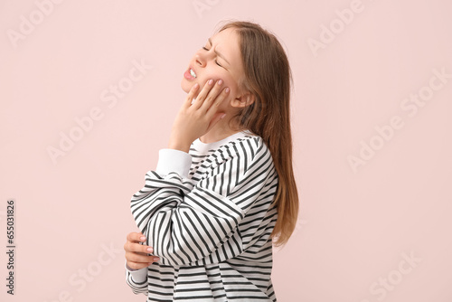 Young woman suffering from ...