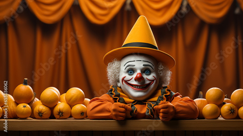 halloween witch with pumpkin HD 8K wallpaper Stock Photographic Image © AA