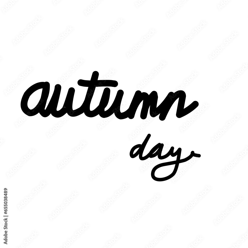 Autumn hand drawn lettering Autumn hand drawn lettering