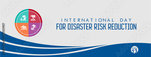 International Day for Disaster Risk Reduction, 13 October, Vector illustration design