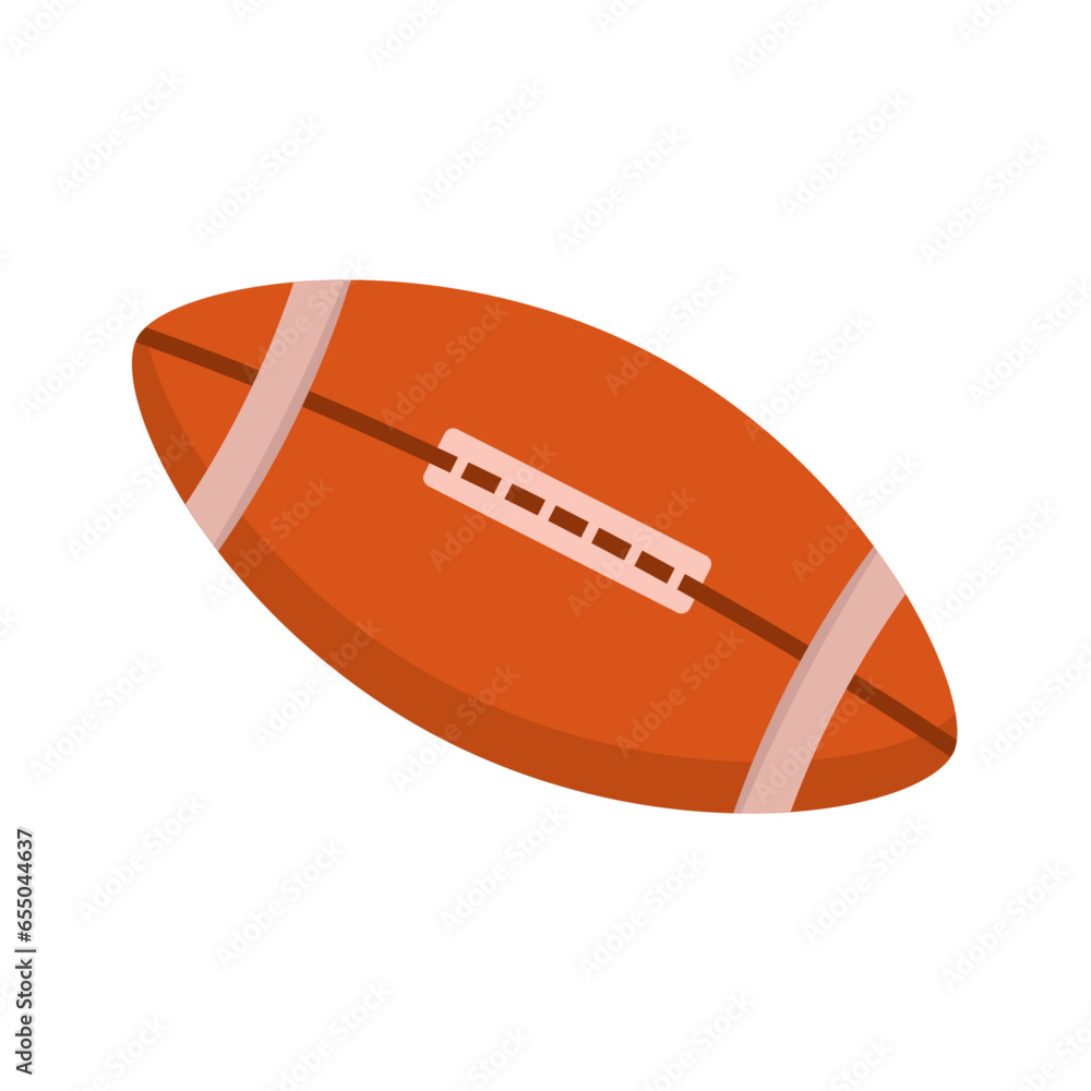 Vector american football sport icon on white Vector american football sport icon on white
