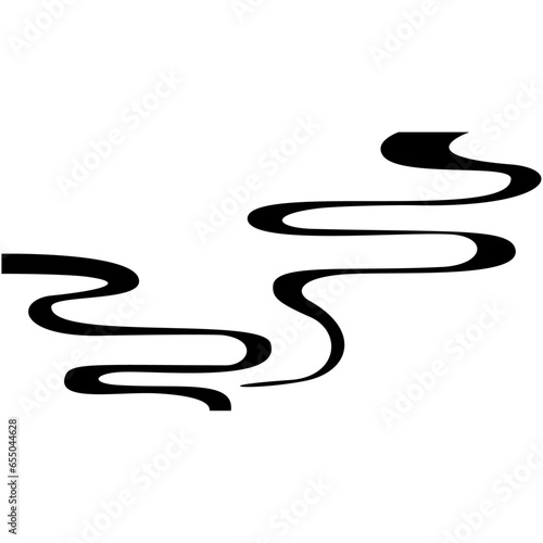 Vector aroma stream hot air effect odor scent isolated on white background