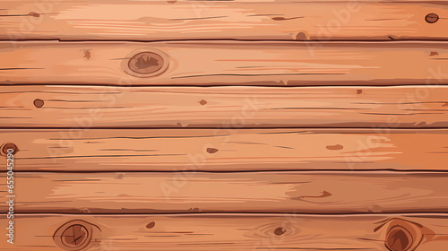 Hand drawn cartoon wooden plank background illustration
