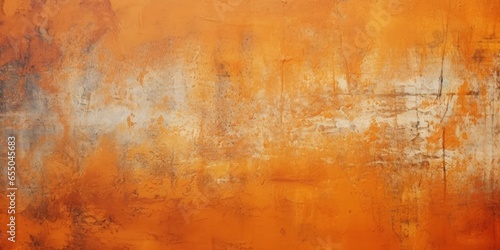 vibrant orange painted surface with playful scratches  solarization charm  Generative AI