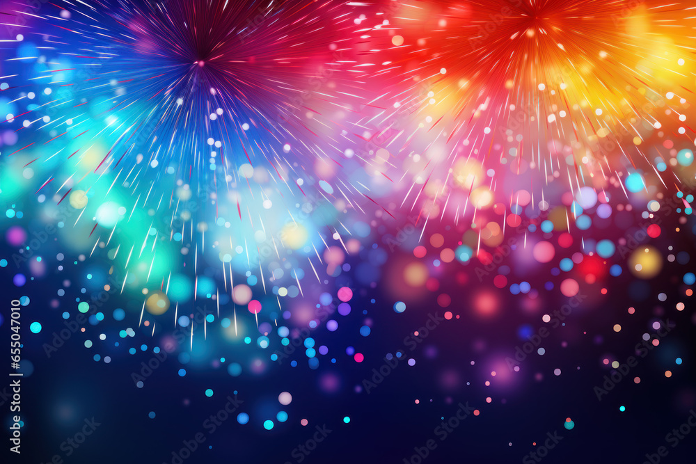 Naklejka premium Light effect and colorful shades Abstract background