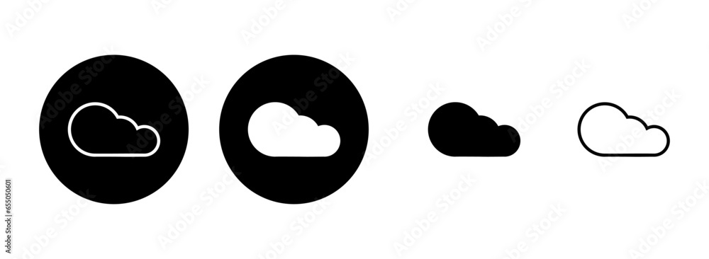 Cloud icon set illustration. cloud sign and symbol Cloud icon set illustration. cloud sign and symbol