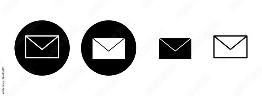 Mail icon set illustration. email sign and symbol. E-mail icon. Envelope icon Mail icon set illustration. email sign and symbol. E-mail icon. Envelope icon