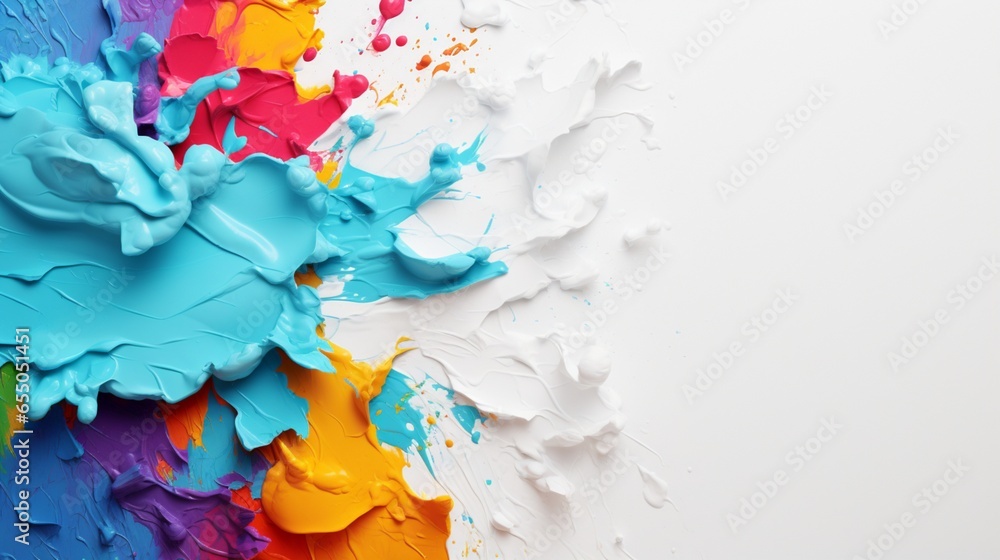 white torn paper piece for graphic designer and holi design - obrazy, fototapety, plakaty 