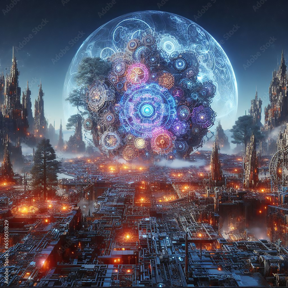 Obraz premium diversity of fractal realms Horologium Mechanicum Machina Temporis Ars Mechanica Orbis Mundi Chronos Magnificus Imperium Mechanicum Lumen Mechanicum Aeternum Mechanicum Oculus Mechanicus Sphaera Mecha