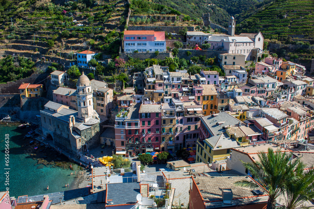 view of the city in cinque terre