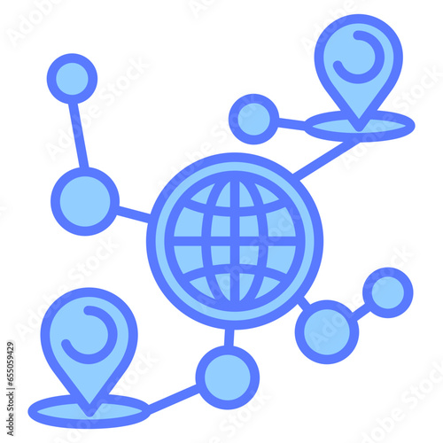 Network Map Icon