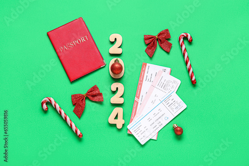 Figure 2024 with passport, ...