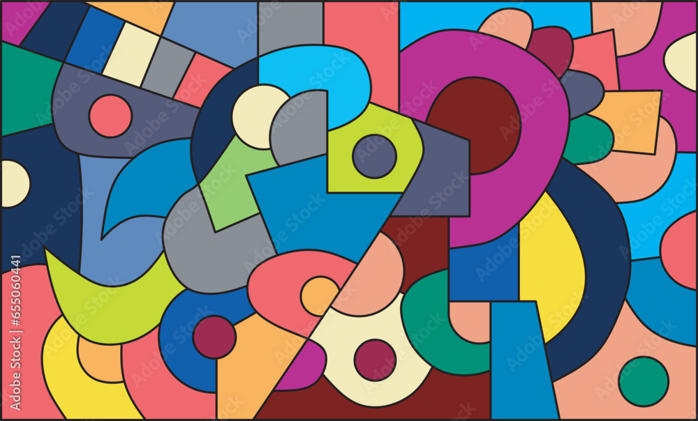 Fototapeta premium colorful abstract art for decoration