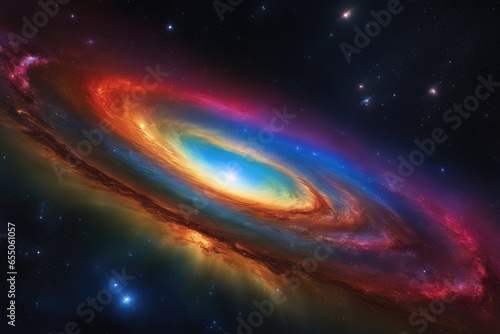 Hues of the galactic universe in rainbow shades