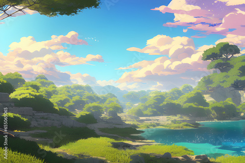 Beautiful Landscape by AI Generator