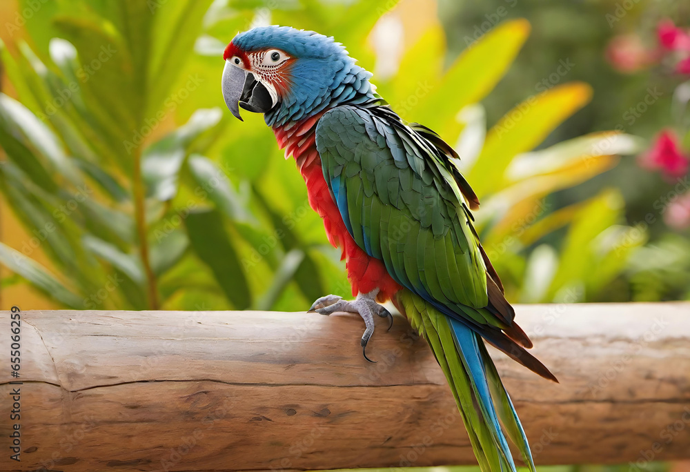 Parrot. Bird. Tropical. Exotic. Colorful. Feathers. Avian. Wildlife. Tropical Bird. Plumage. Pet. Exotic Bird. Vibrant. Tropical Paradise. Fauna. Feathered Friend. AI Generated.
